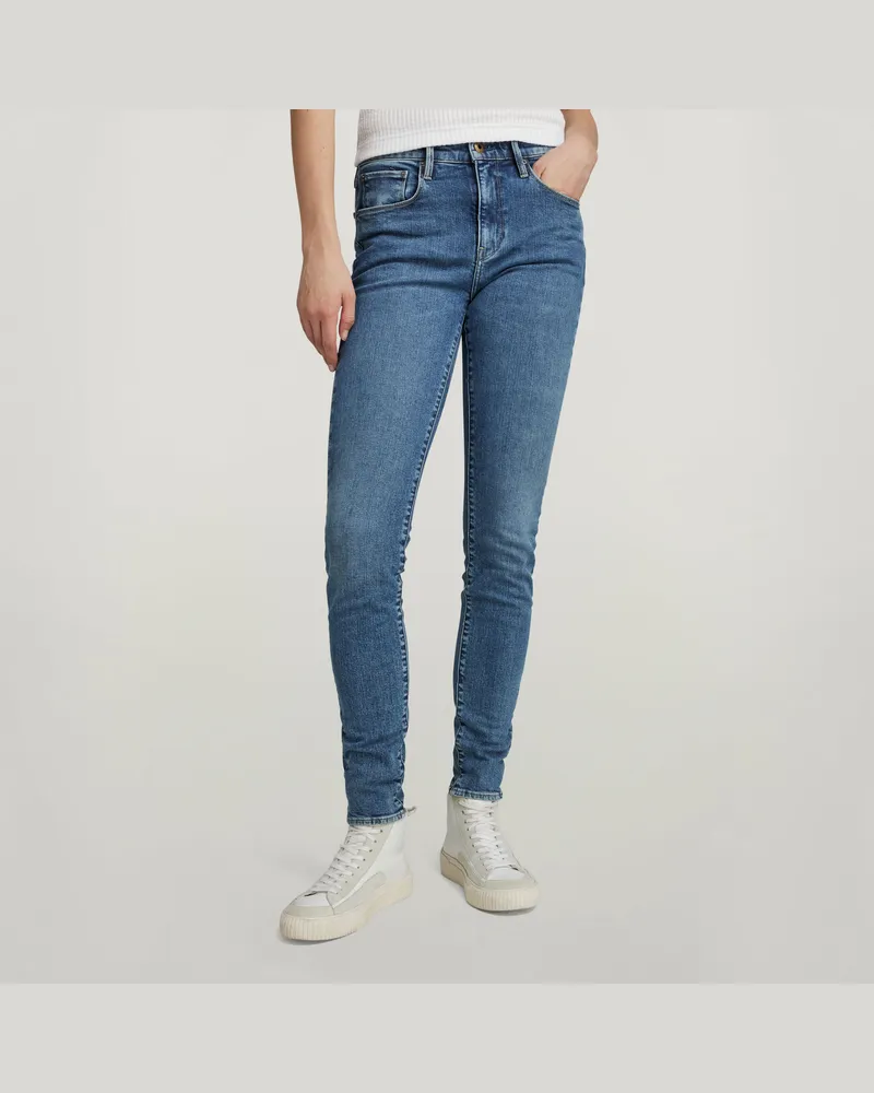 G-STAR RAW 3301 Skinny Jeans - Mittelblau - Damen Mittelblau