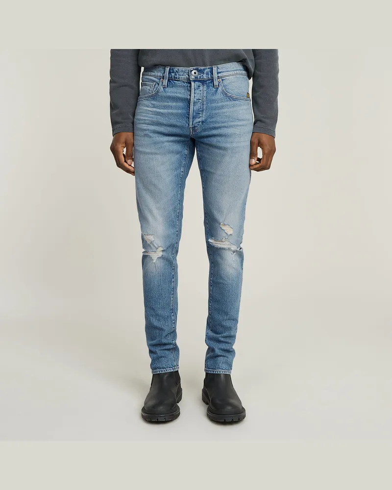 G-STAR RAW 3301 Slim Jeans - Mittelblau - Herren Mittelblau