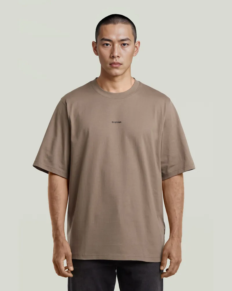 G-STAR RAW Center Chest Logo T-Shirt - Braun - Herren Braun