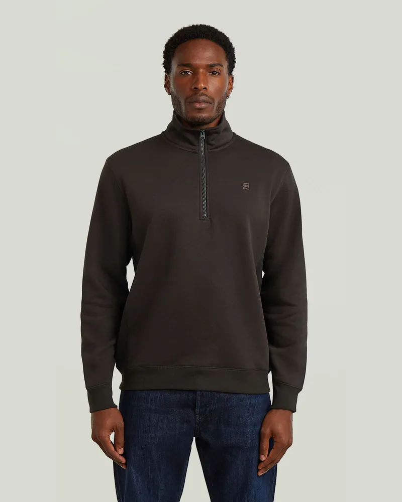 G-STAR RAW Premium Core Half Zip Sweater - Braun - Herren Braun