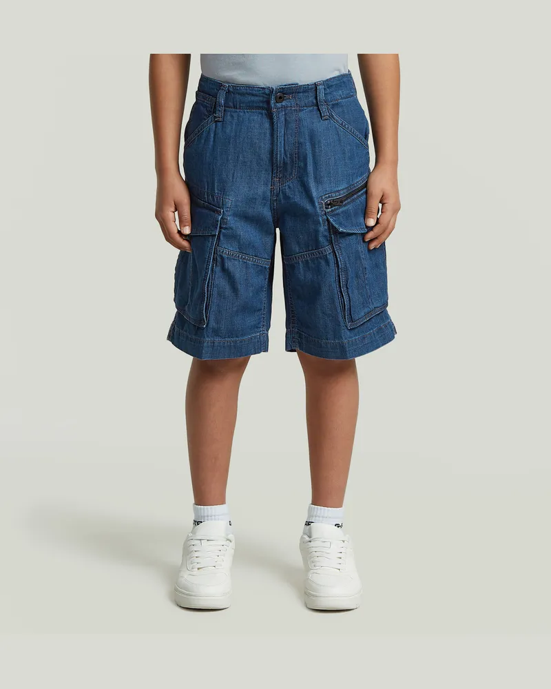 G-STAR RAW Boys Rovic Zip 1/2 Shorts - Dunkelblau - jungen Dunkelblau