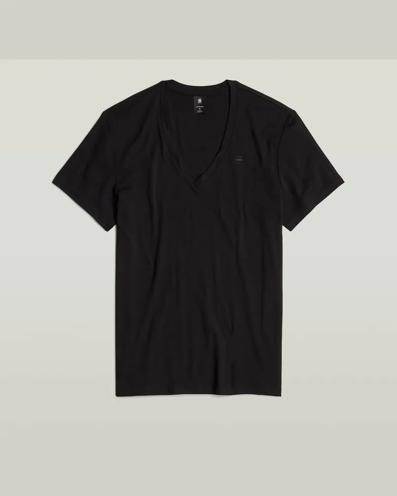 G-STAR RAW Base V-Neck T-Shirt 2-Pack - Schwarz - Herren Schwarz