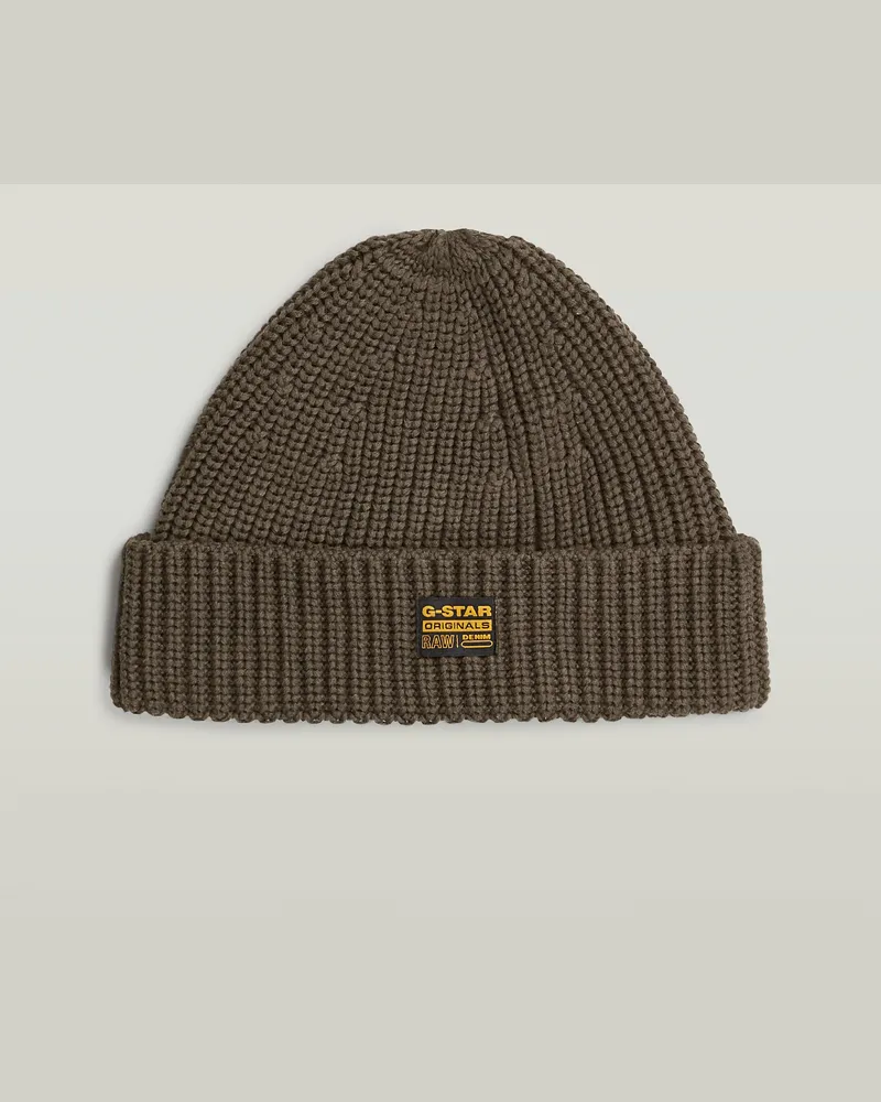 G-STAR RAW Originals Fisherman Beanie - Braun - Herren Braun