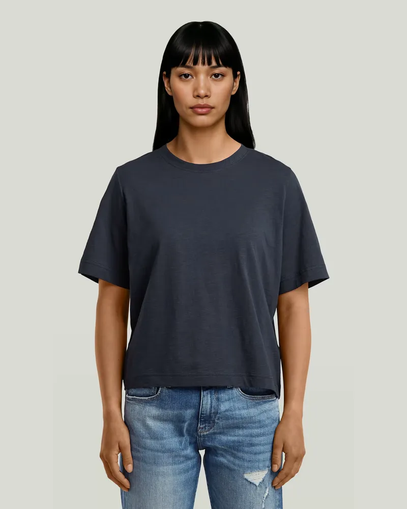 G-STAR RAW Boxy T-Shirt - Dunkelblau - Damen Dunkelblau