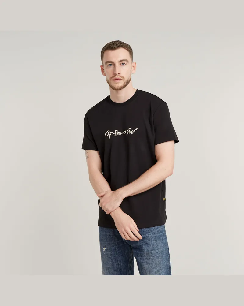 G-STAR RAW G-Script T-Shirt - Schwarz - Herren Schwarz