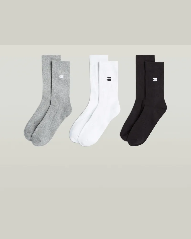G-STAR RAW Socken 3er-Pack - Mehrfarbig - Herren Mehrfarbig