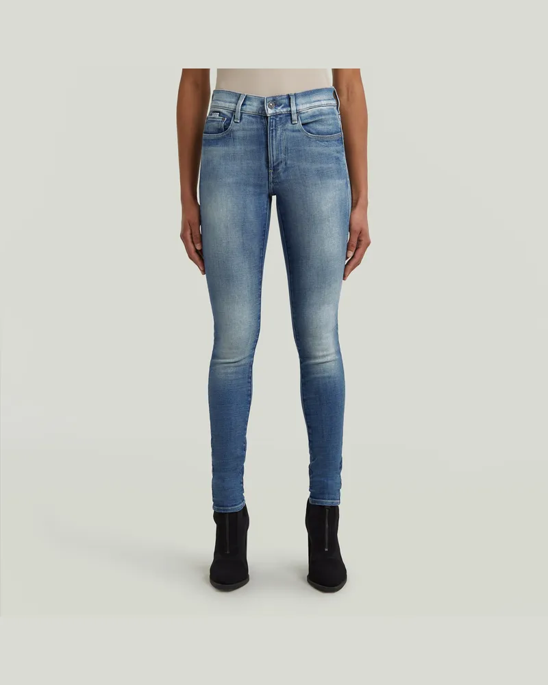 G-STAR RAW 3301 Skinny Jeans - Mittelblau - Damen Mittelblau