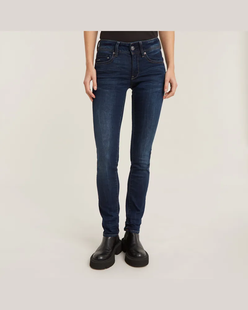 G-STAR RAW Midge Straight Jeans - Dunkelblau - Damen Dunkelblau