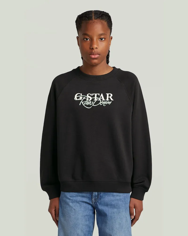 G-STAR RAW Girls Sweater Loose - Schwarz - mädchen Schwarz