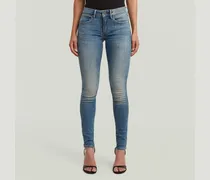 Midge Zip Skinny Jeans - Hellblau - Damen