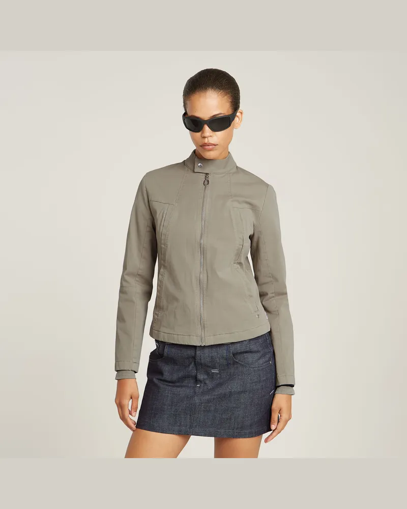 G-STAR RAW Biker Jacke - Beige - Damen Beige