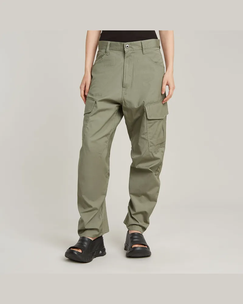 G-STAR RAW Cargohose 3D Boyfriend - Grün - Damen Grün