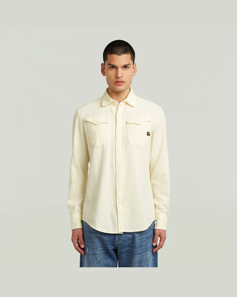 G-STAR RAW Arc 3D Slim Hemd - Weiß - Herren Weiß