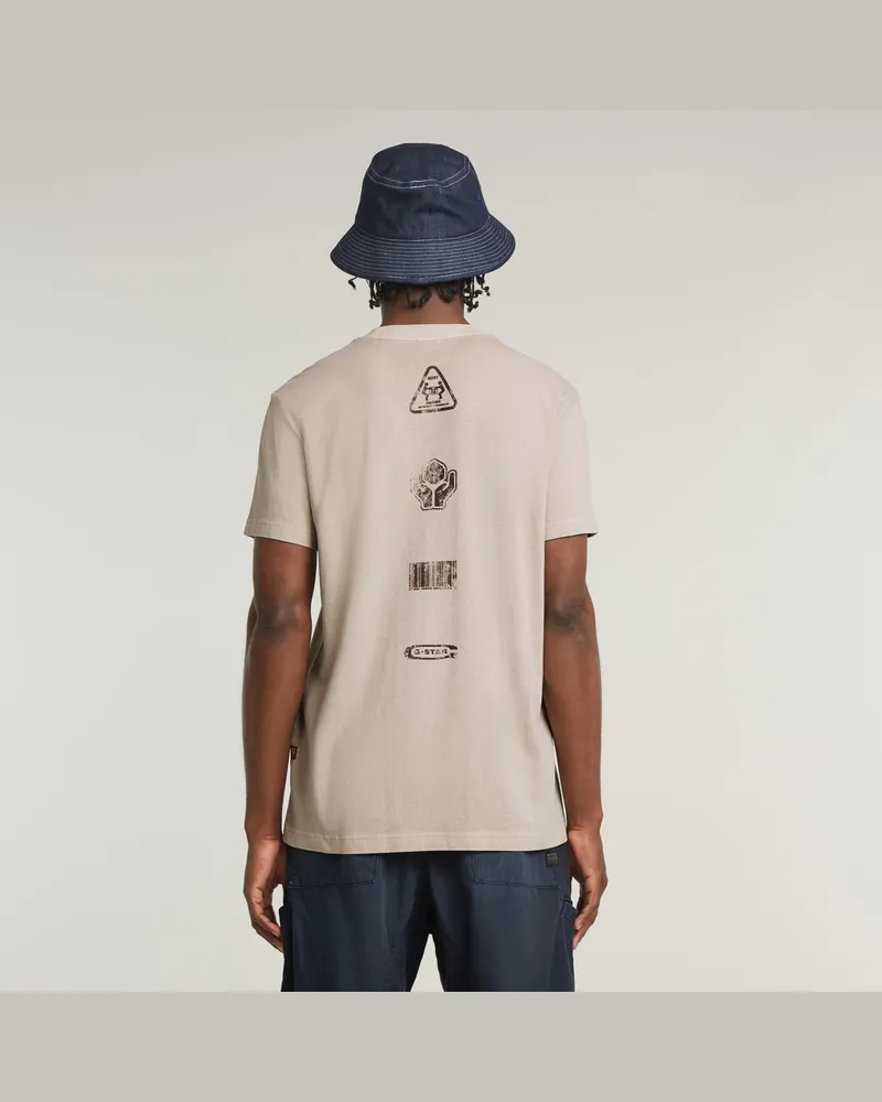 ESPRIT Herren T-Shirt Mit Geometrischem Print – Aus Bio-Baumwolle, Lässiges Basic
