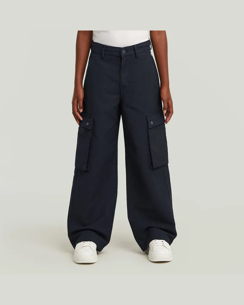 G-STAR RAW Girls High Waist Cargohose - Dunkelblau - mädchen Dunkelblau