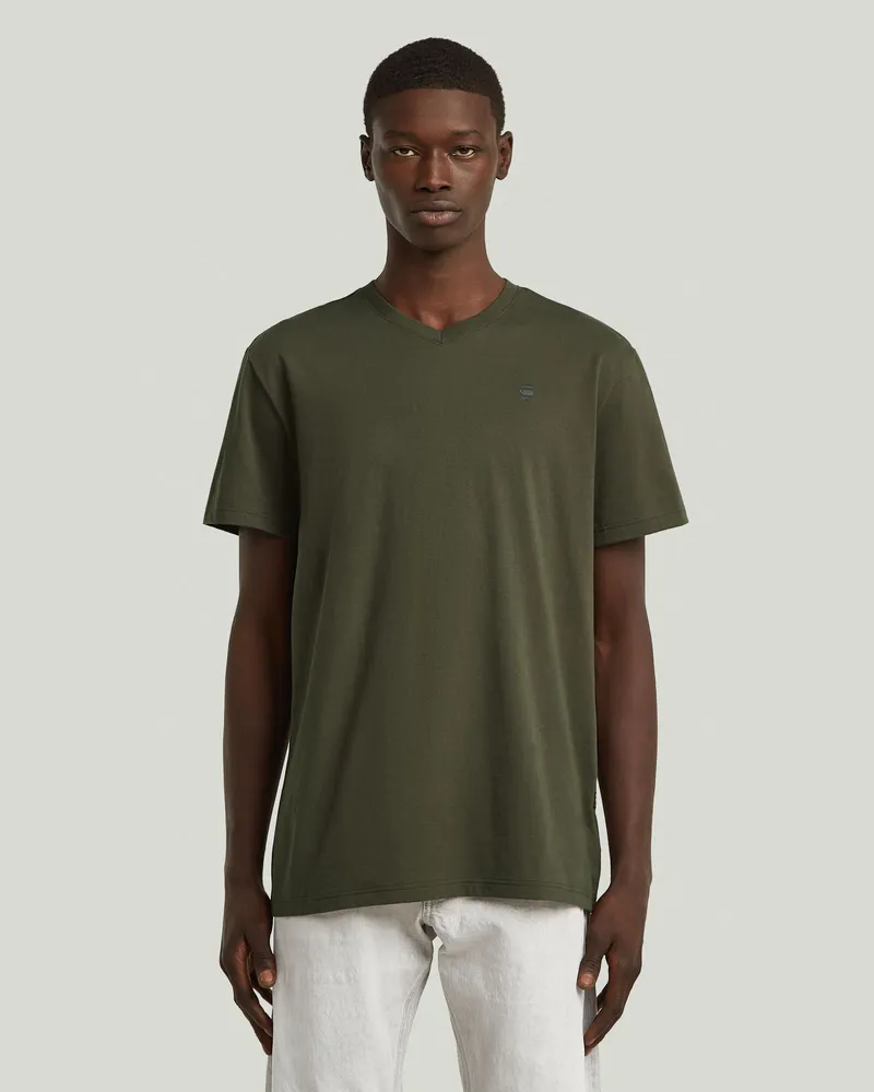 G-STAR RAW Base-S V T-Shirt - Grau - Herren Grau
