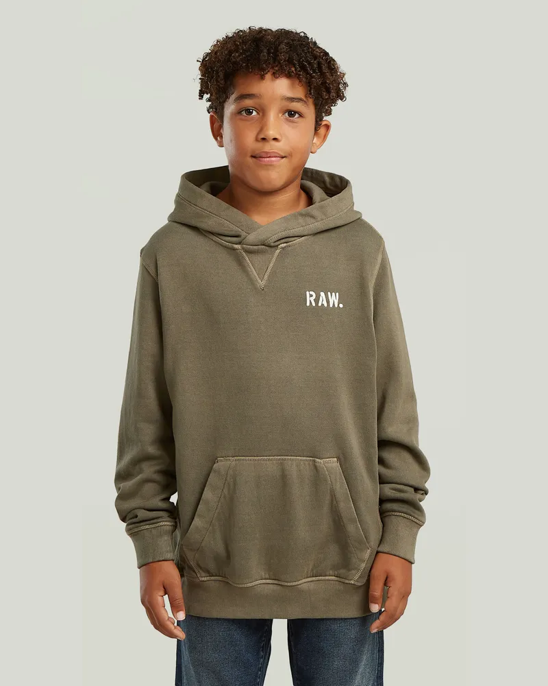 G-STAR RAW Boys Premium Core Hooded Sweatshirt - Grau - jungen Grau