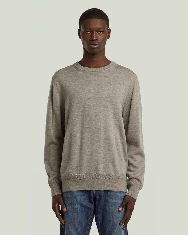 G-STAR RAW Premium Core Knit - Grau - Herren Grau