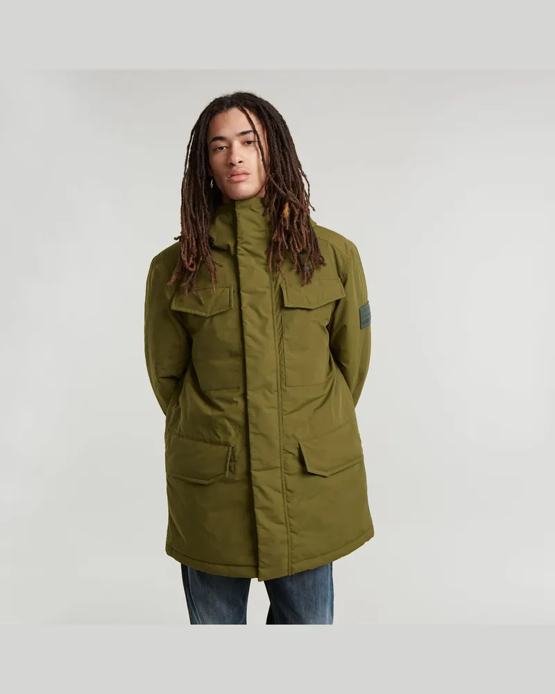 G-STAR RAW Vodan Padded Hooded Parka - Grün - Herren Grün