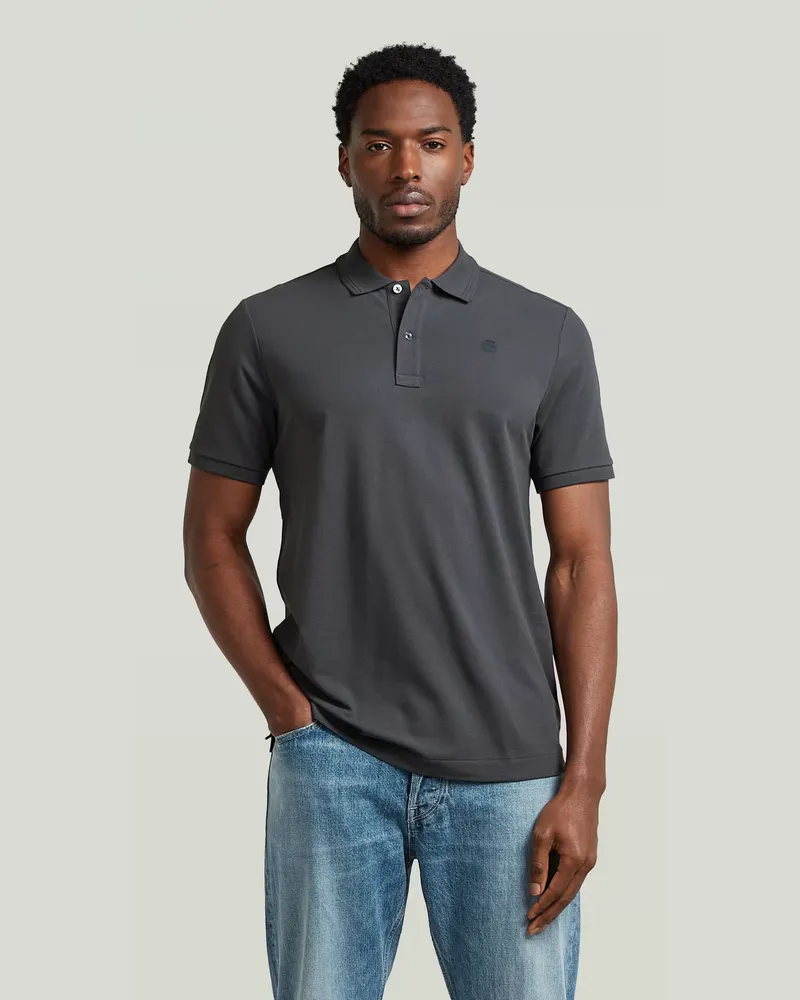 G-STAR RAW Dunda Slim Poloshirt - Grau - Herren Grau