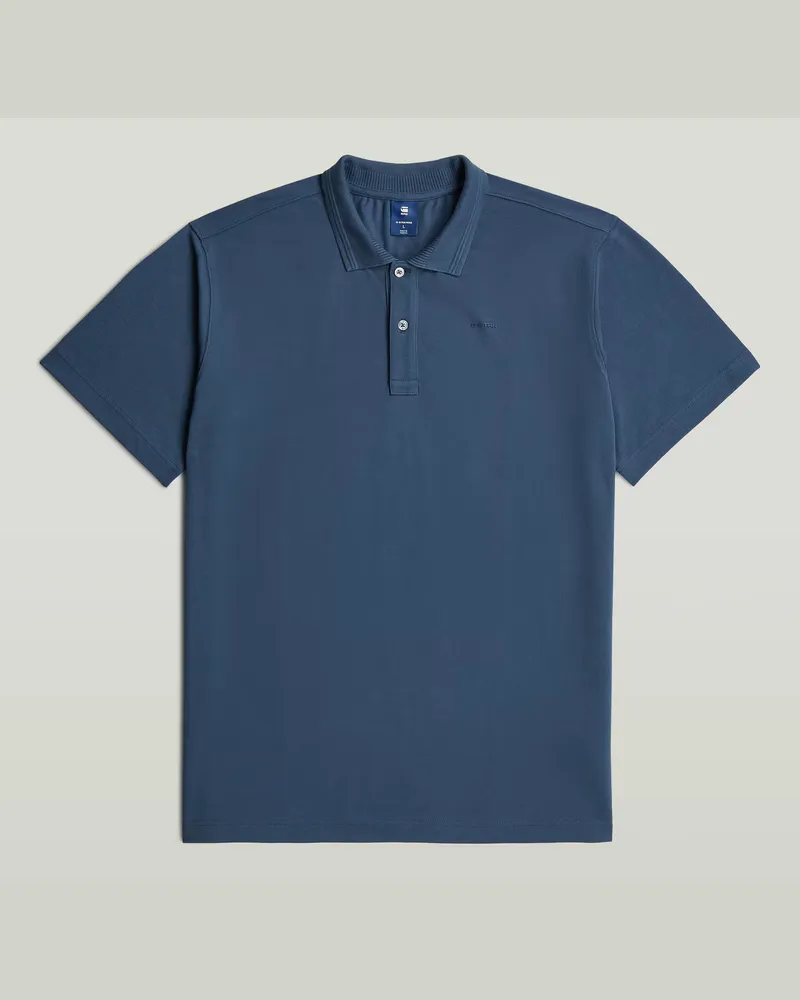 G-STAR RAW Core Regular Poloshirt - Mittelblau - Herren Mittelblau