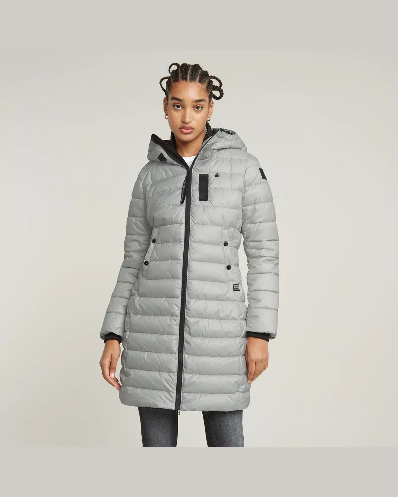 G-STAR RAW Whistler Hooded Slim Hedley Jacket - Hellblau - Damen Hellblau