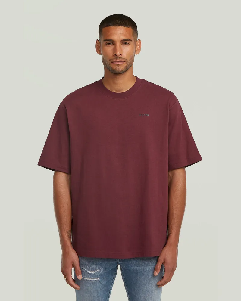 G-STAR RAW Boxy Base T-Shirt - Rot - Herren Rot
