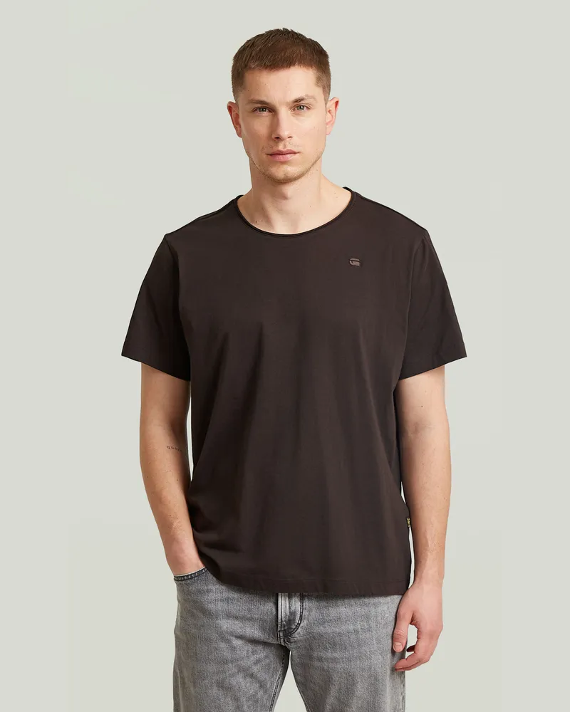 G-STAR RAW Essential Raw Neck T-Shirt - Braun - Herren Braun