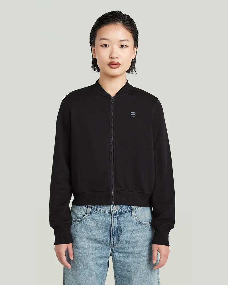 G-STAR RAW Bomber Sweat Long Sleeve - Schwarz - Damen Schwarz