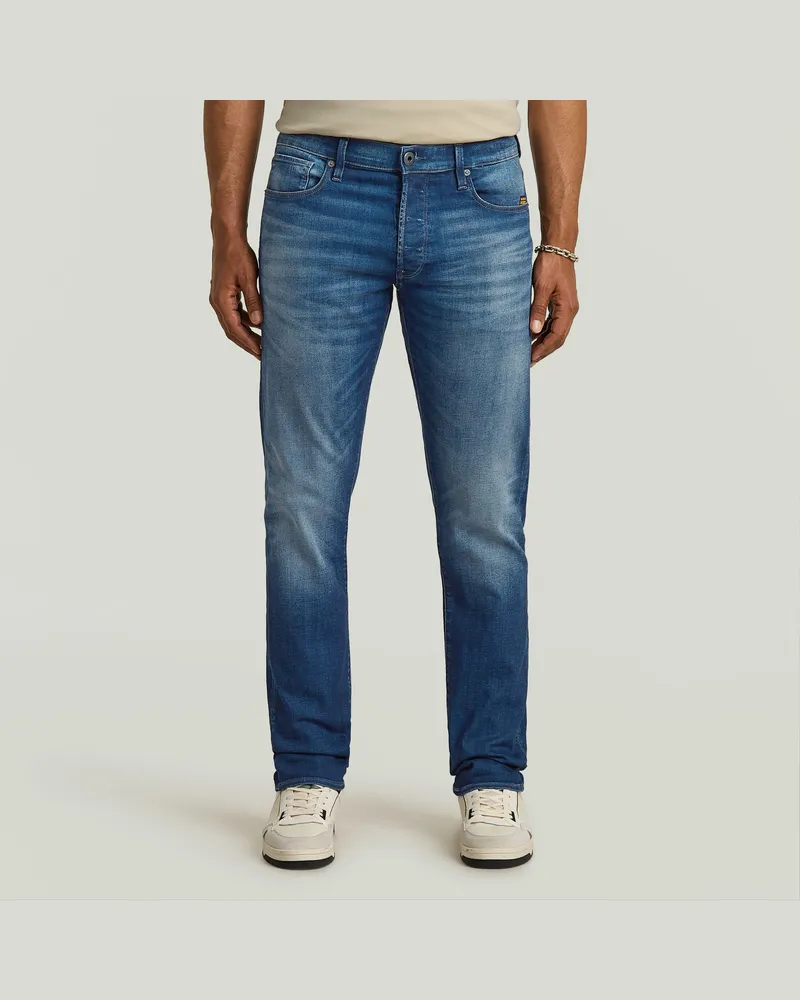 G-STAR RAW 3301 Slim Jeans II - Mittelblau - Herren Mittelblau