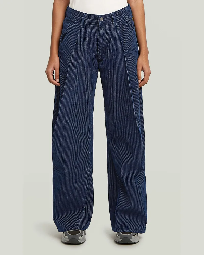 G-STAR RAW Contor Wide Chino Jeans - Dunkelblau - Damen Dunkelblau