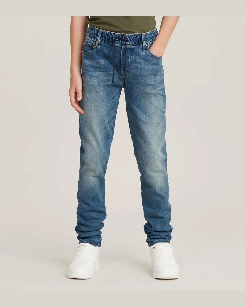 G-STAR RAW Jungen 3301 Slim Pull-Up Jeans - Hellblau - jungen Hellblau