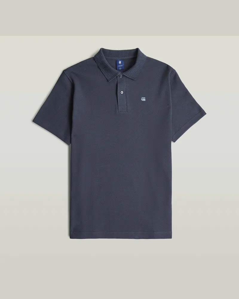 G-STAR RAW Structured Polo - Dunkelblau - Herren Dunkelblau
