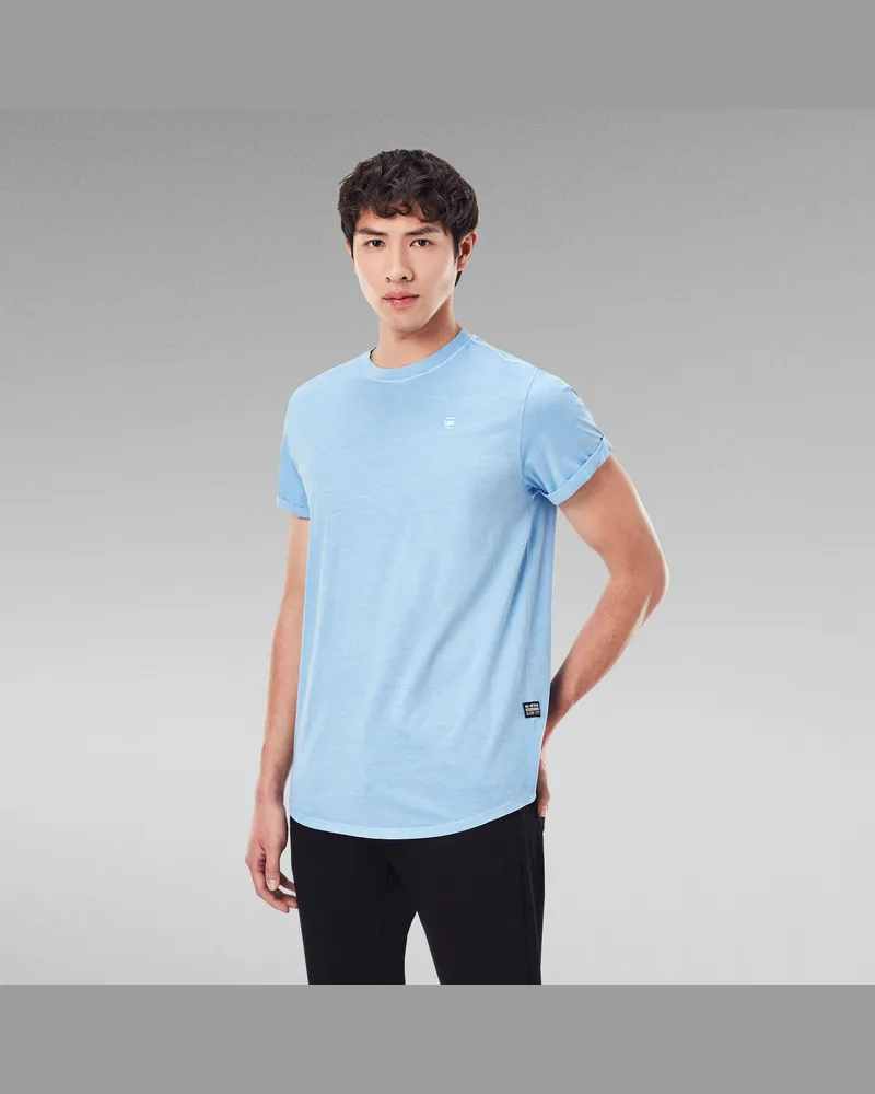 G-STAR RAW Lash T-Shirt - Mittelblau - Herren Mittelblau