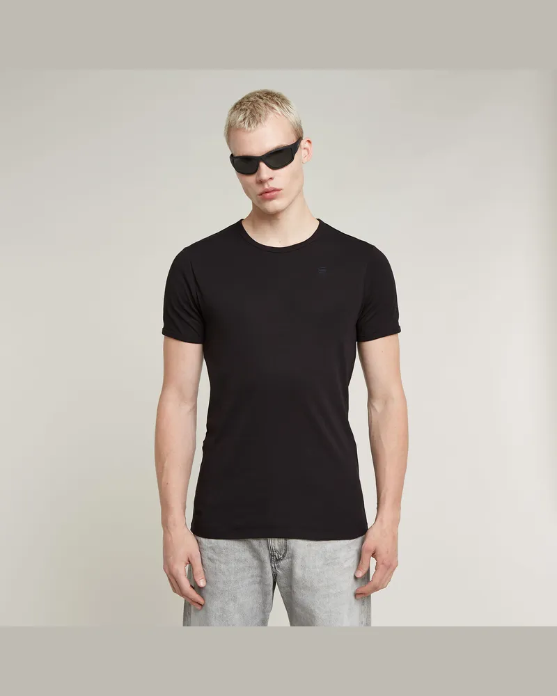 G-STAR RAW Base T-Shirt 2-Pack - Schwarz - Herren Schwarz