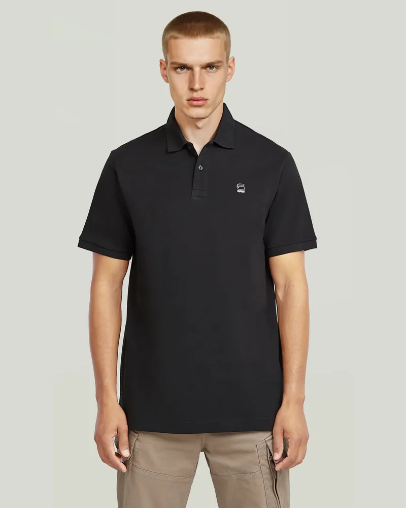 G-STAR RAW Oluv Polo - Schwarz - Herren Schwarz