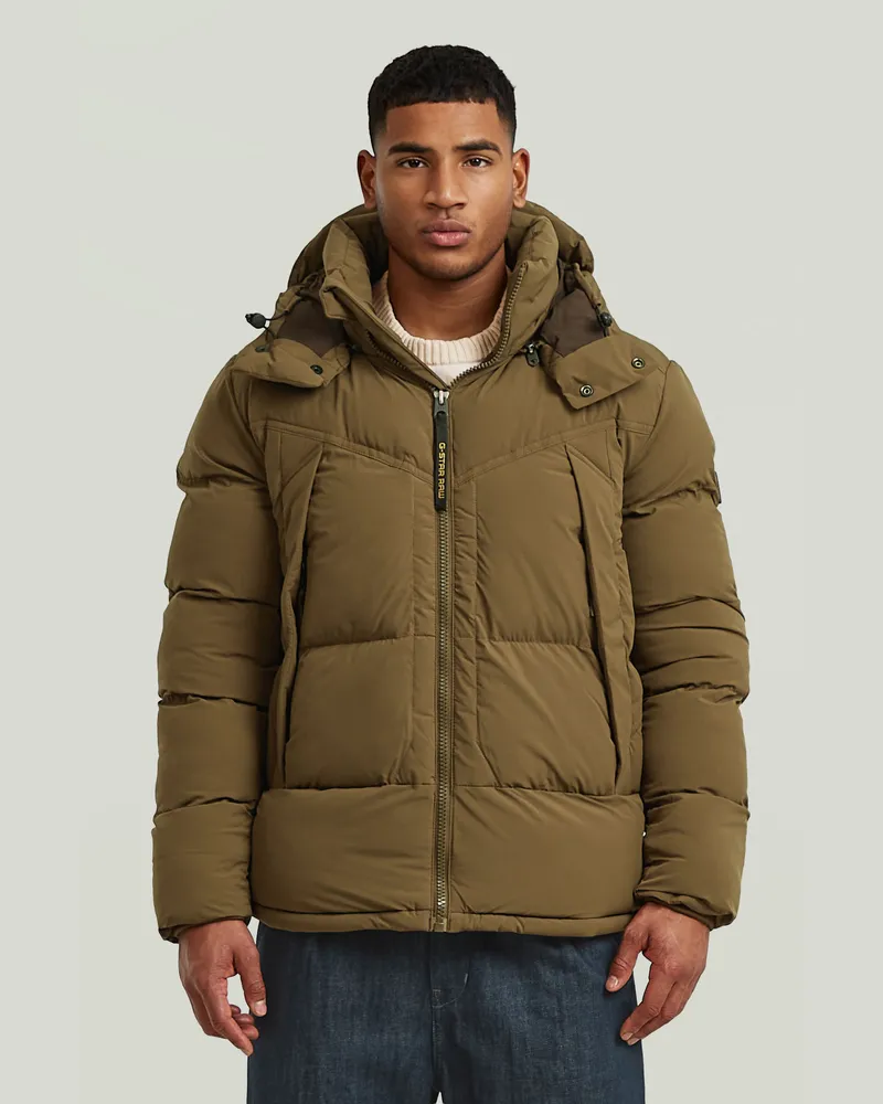 G-STAR RAW G-Whistler Padded Hooded Jacke 2.0 - Braun - Herren Braun