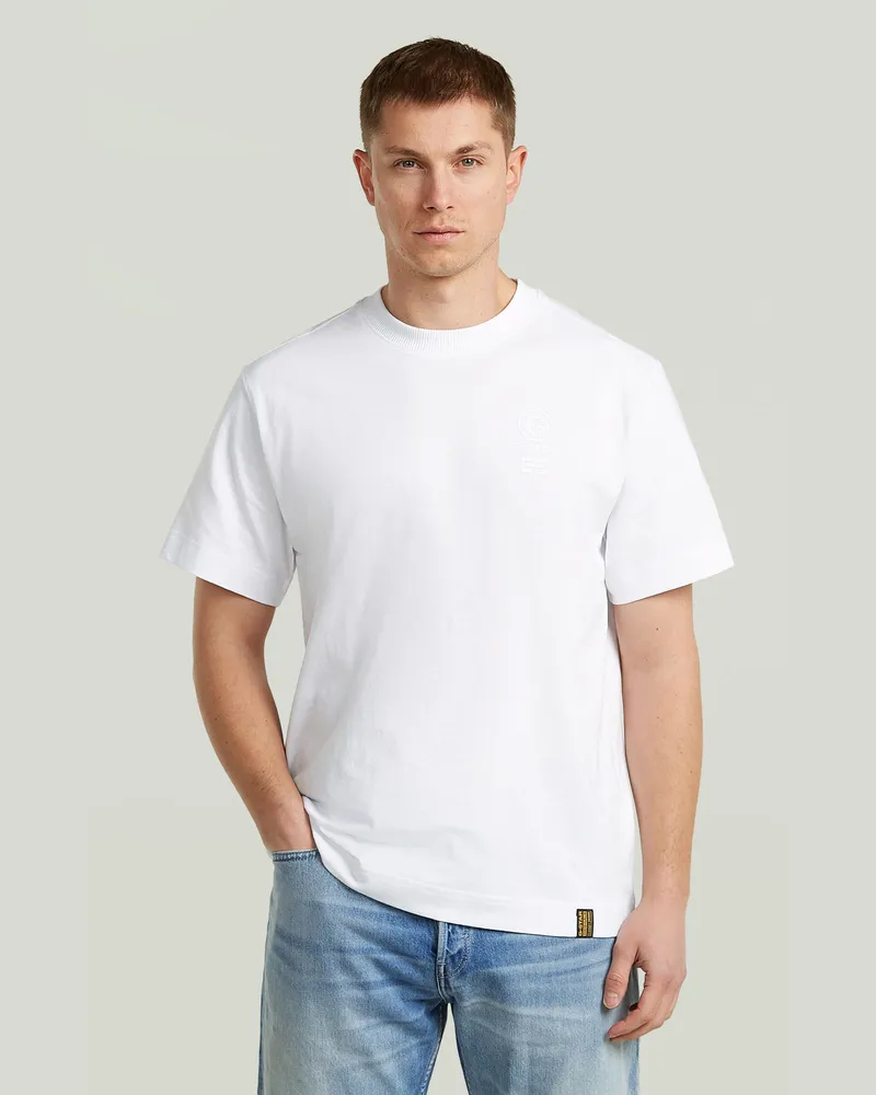 G-STAR RAW Back Graphic T-Shirt - Weiß - Herren Weiß