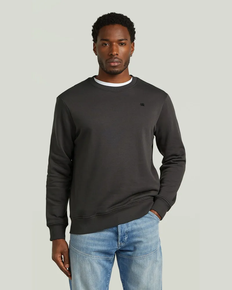 G-STAR RAW Logo Sweatshirt - Grau - Herren Grau