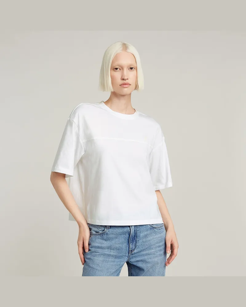 G-STAR RAW Horizontal Seam Loose Top - Weiß - Damen Weiß