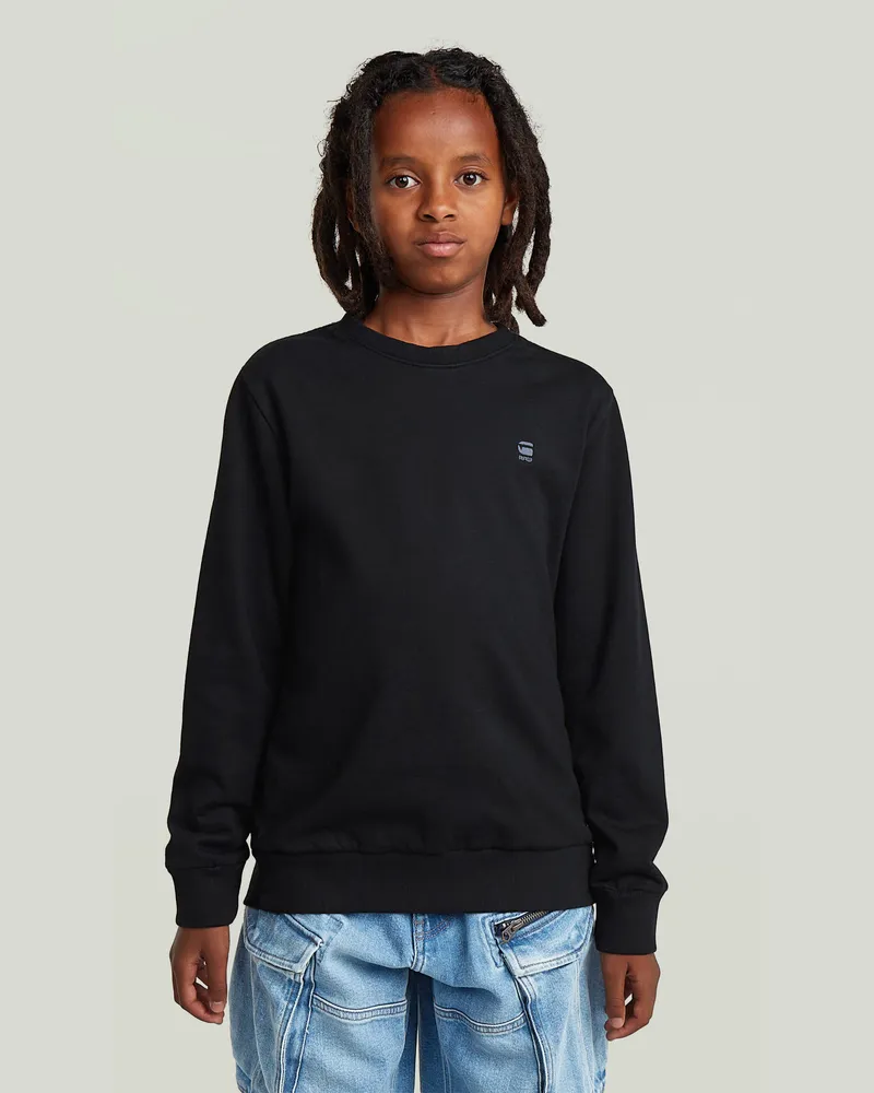 G-STAR RAW Boys Sweater Unbrushed - Schwarz - jungen Schwarz