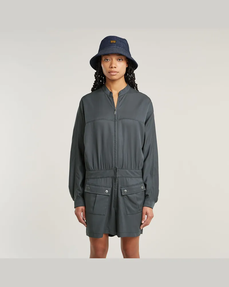 G-STAR RAW Macro Balloon Playsuit - Grau - Damen Grau