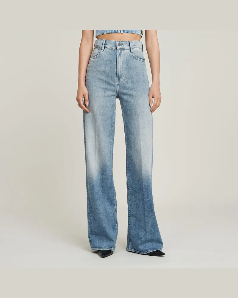 G-STAR RAW Deck 2.0 High Loose Jeans - Mittelblau - Damen Mittelblau