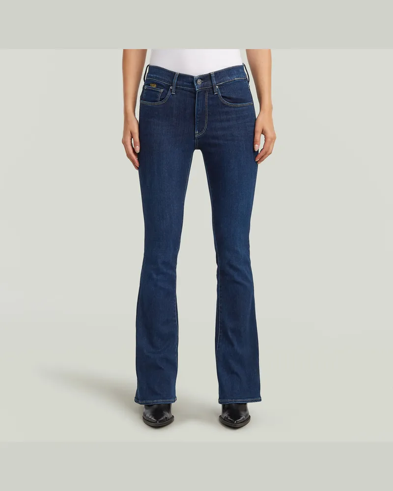 G-STAR RAW 3301 Flare Jeans - Dunkelblau - Damen Dunkelblau