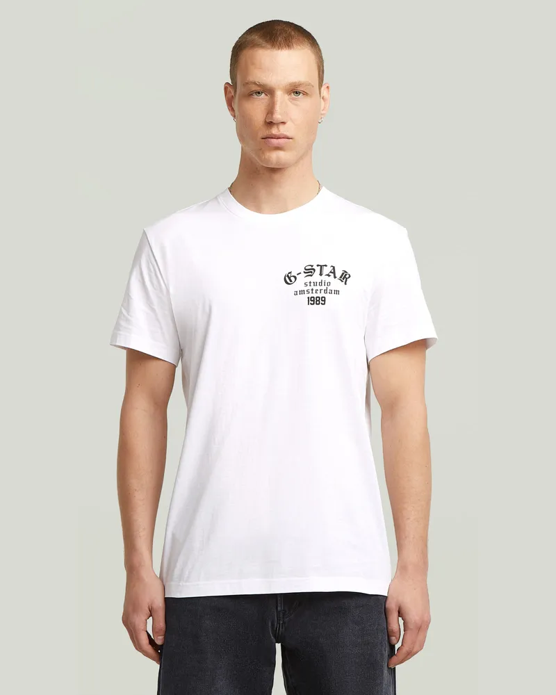 G-STAR RAW Studio AMS T-Shirt - Weiß - Herren Weiß