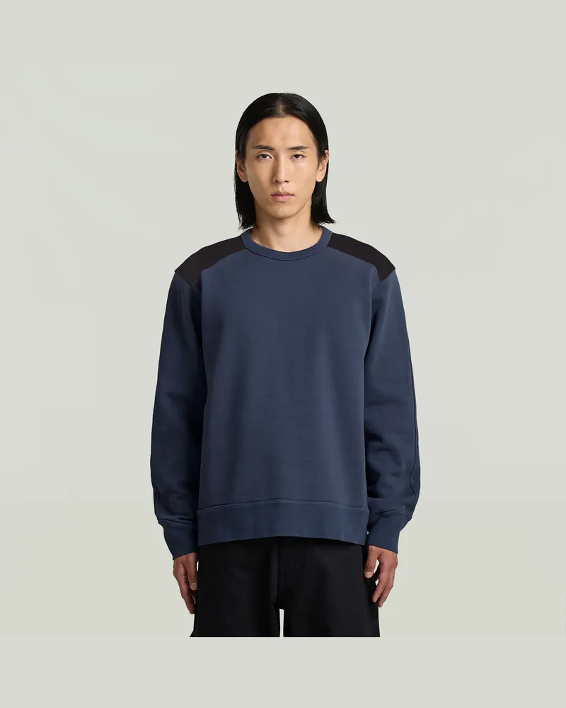 G-STAR RAW MN Premium Relaxed Sweatshirt - Dunkelblau - Herren Dunkelblau