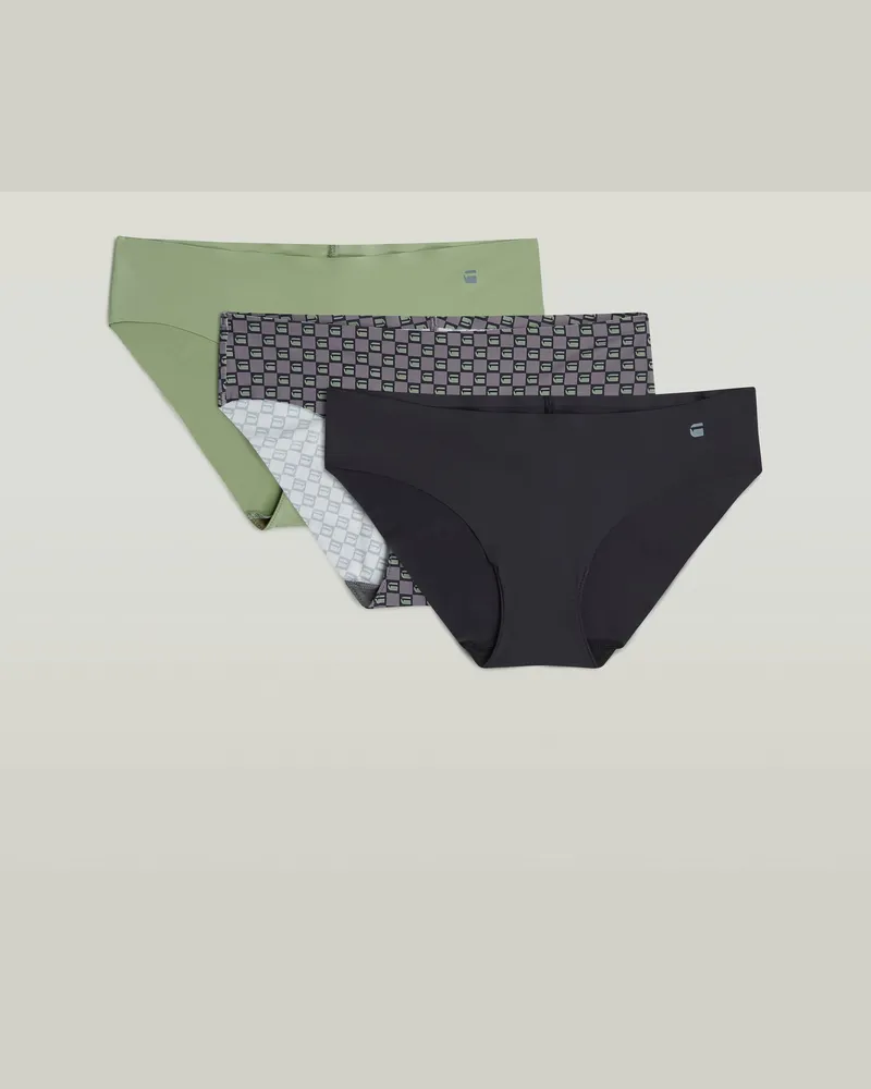 G-STAR RAW Hipster No VPL Brief 3er-Pack - Mehrfarbig - Damen Mehrfarbig