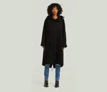 Rovic Hooded Loose Parka - Schwarz - Damen