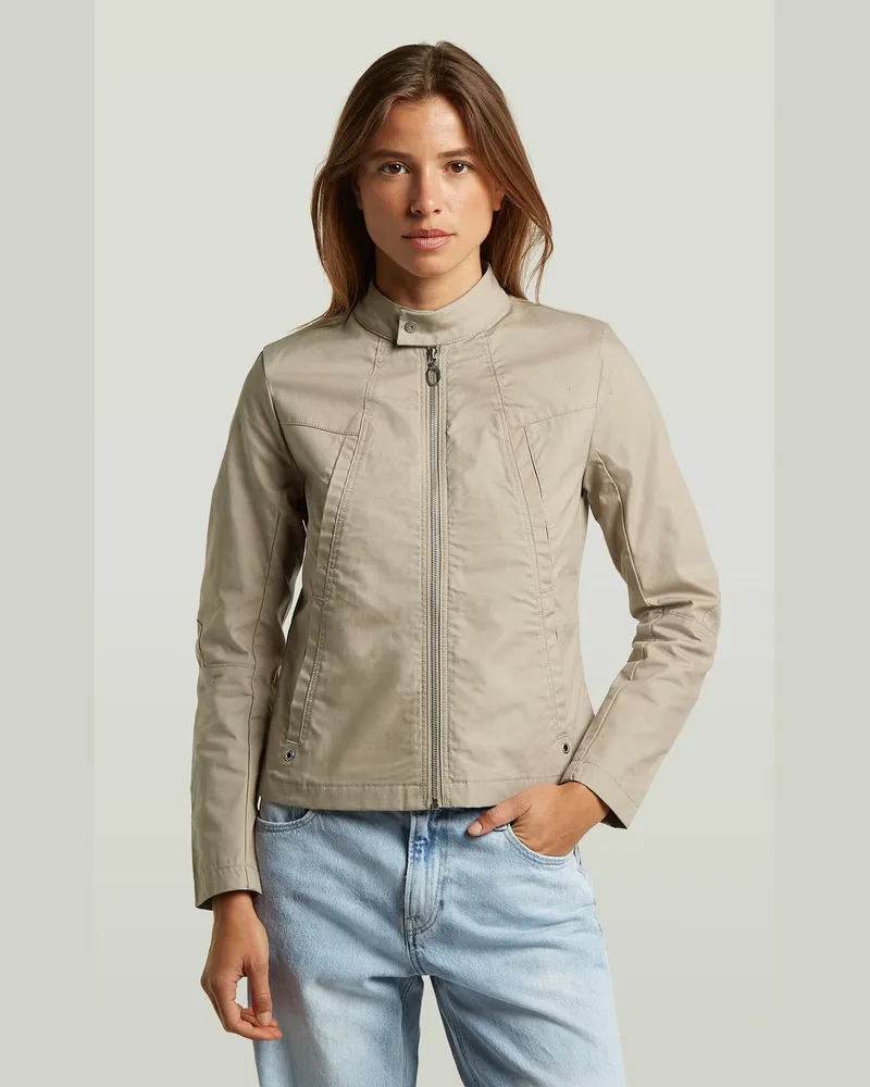 G-STAR RAW Biker Jacke - Beige - Damen Beige