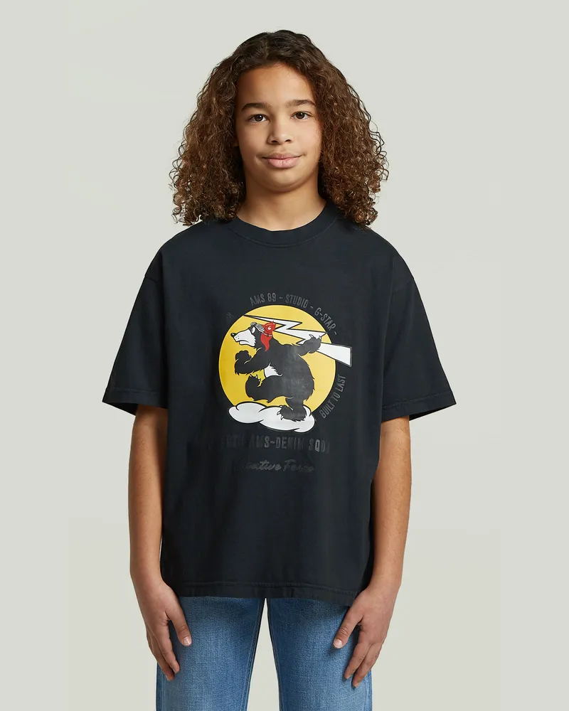 G-STAR RAW Boys Oversized T-Shirt - Dunkelblau - jungen Dunkelblau